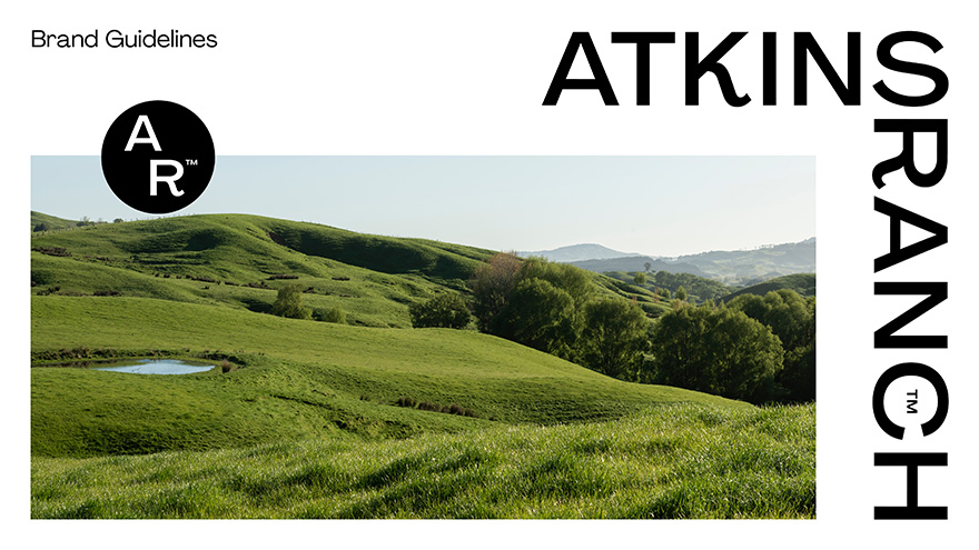 Atkins Ranch brand guidelines cover page