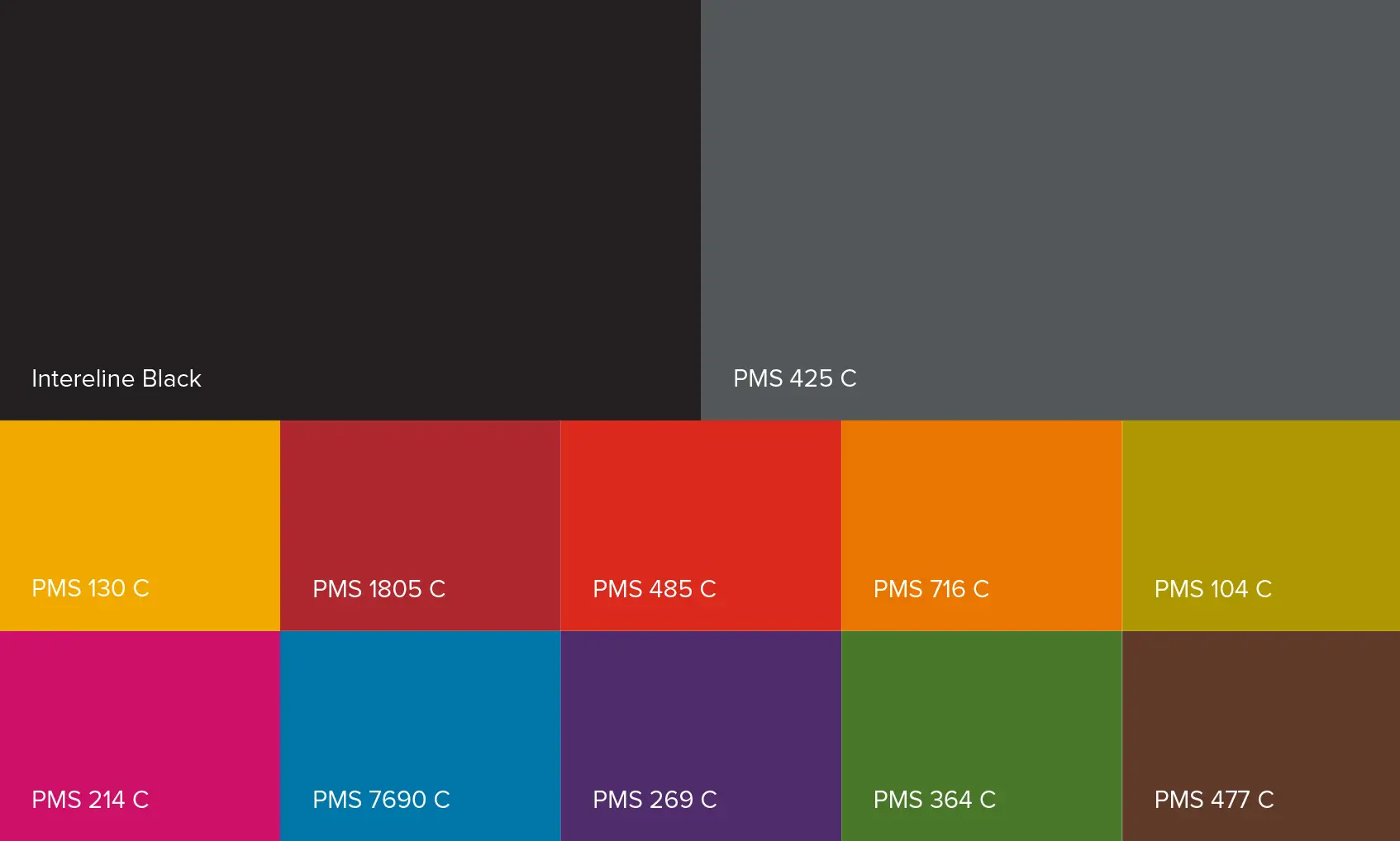 Scandanavian Designs brand color palette.