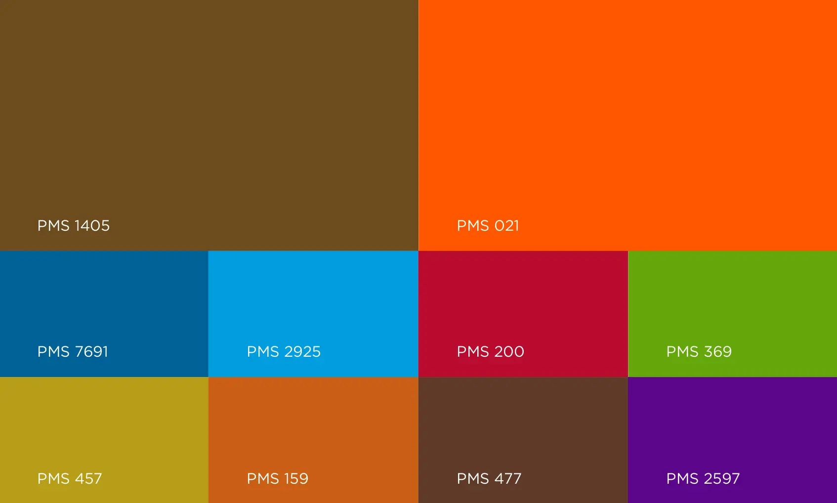 Detour protein bar brand color palette.