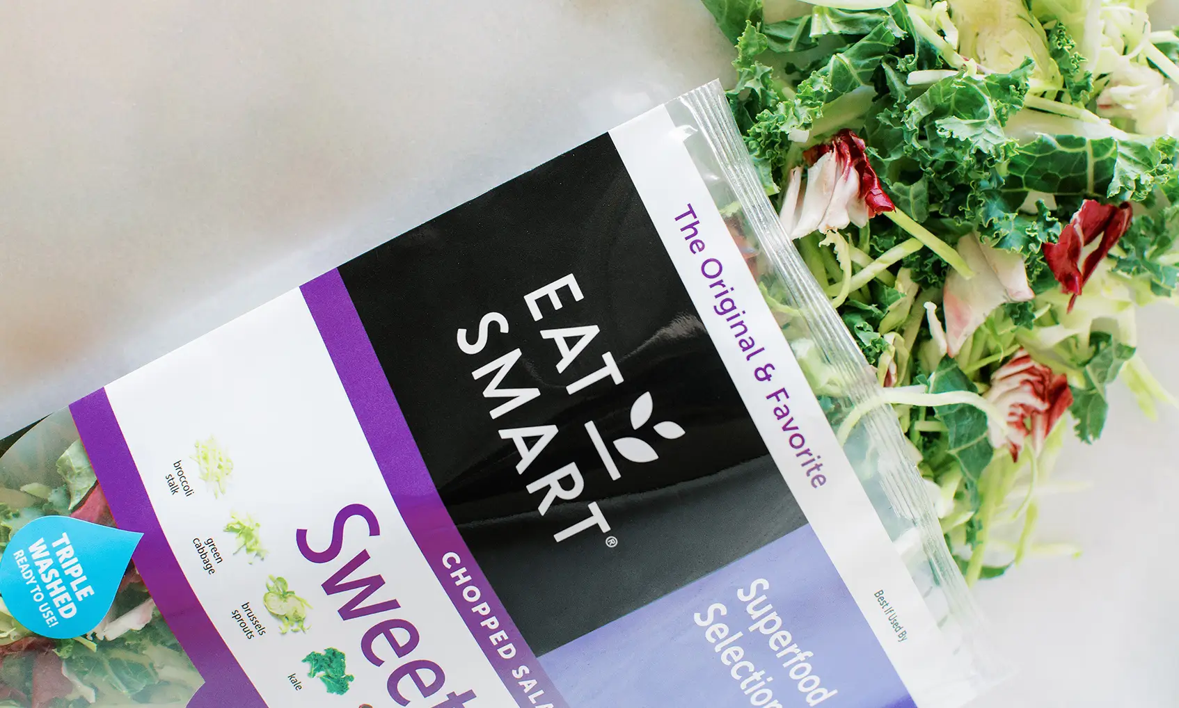 Eat Smart Sweet Kale salad mix.