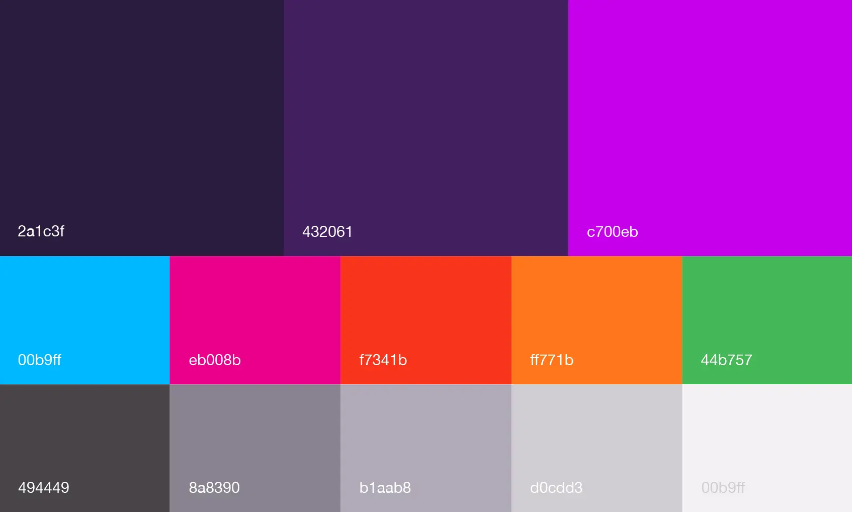 Qventus brand color palette.