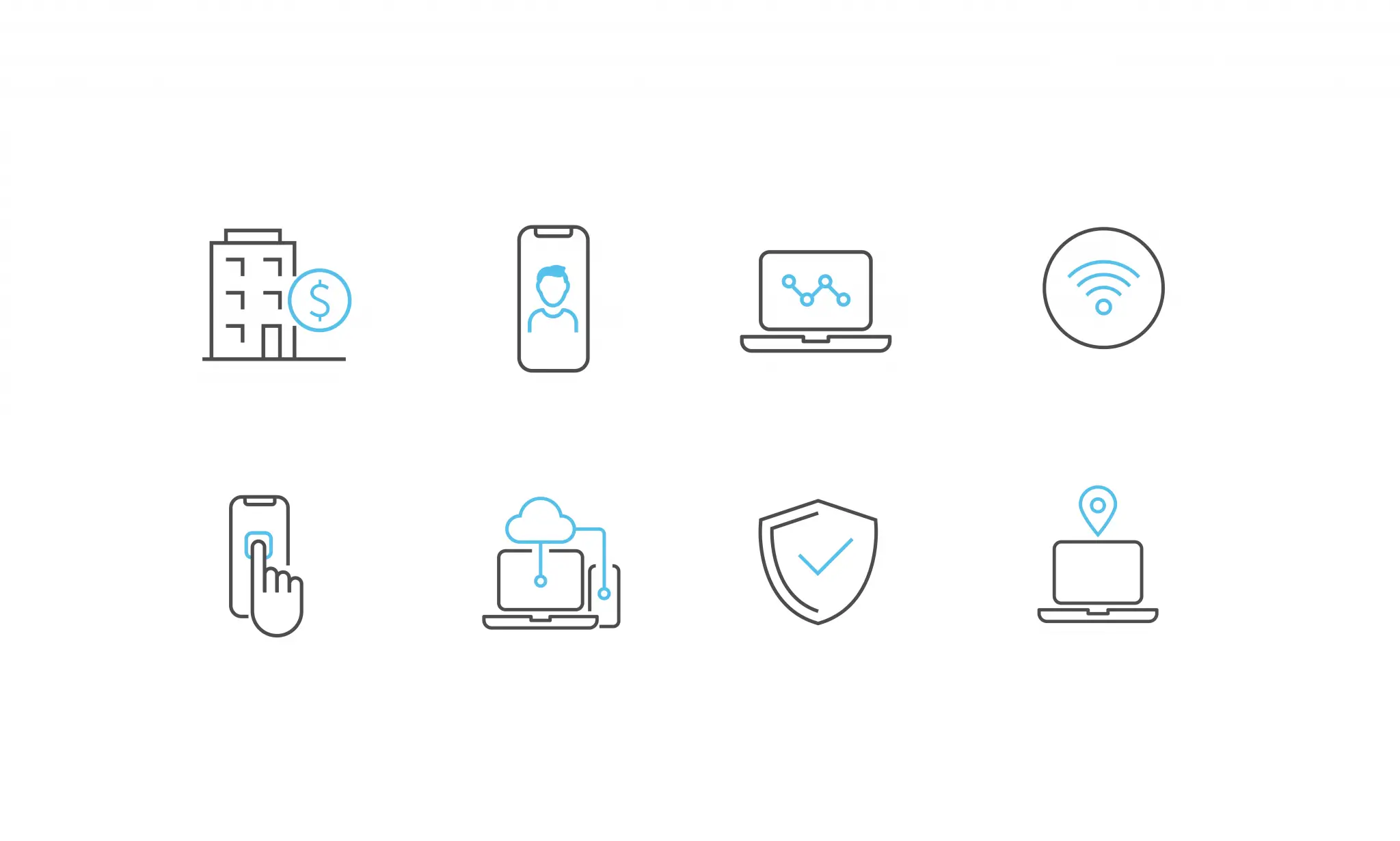 SpaceIQ brand iconography system.